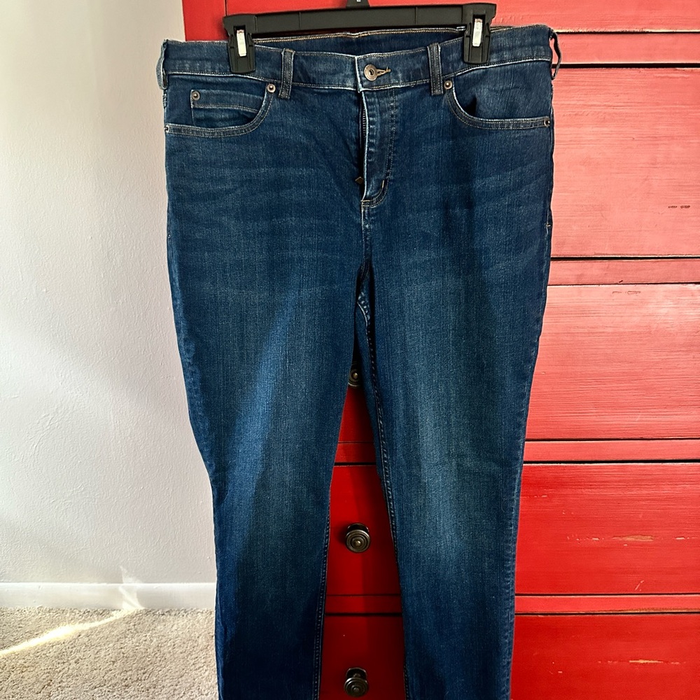 Duluth Trading Company Skinny Fit, size 14